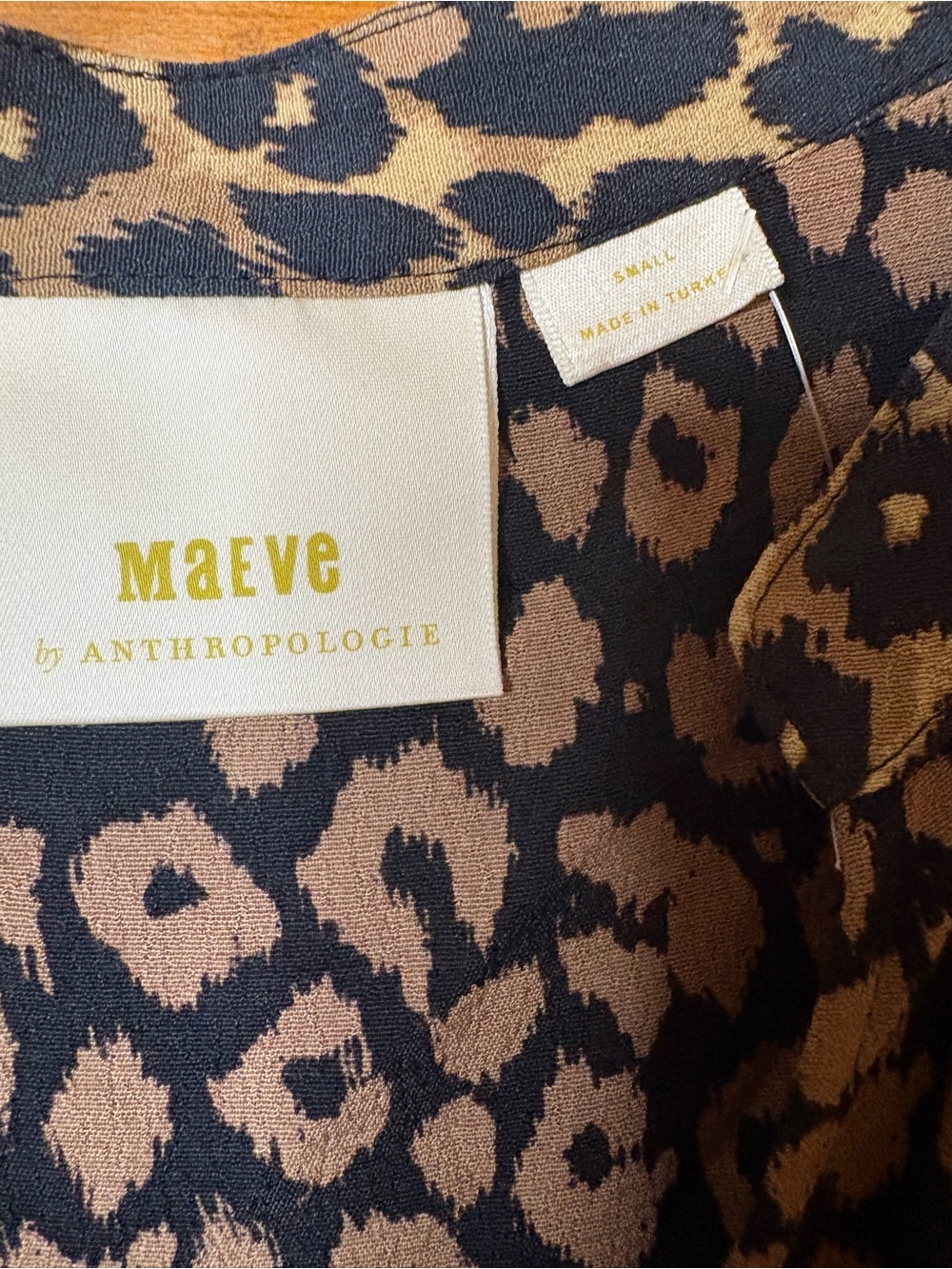 EUC Maeve by Anthropologie Juno Mixed Animal Leopard Print Dress Size small - Picture 5 of 9